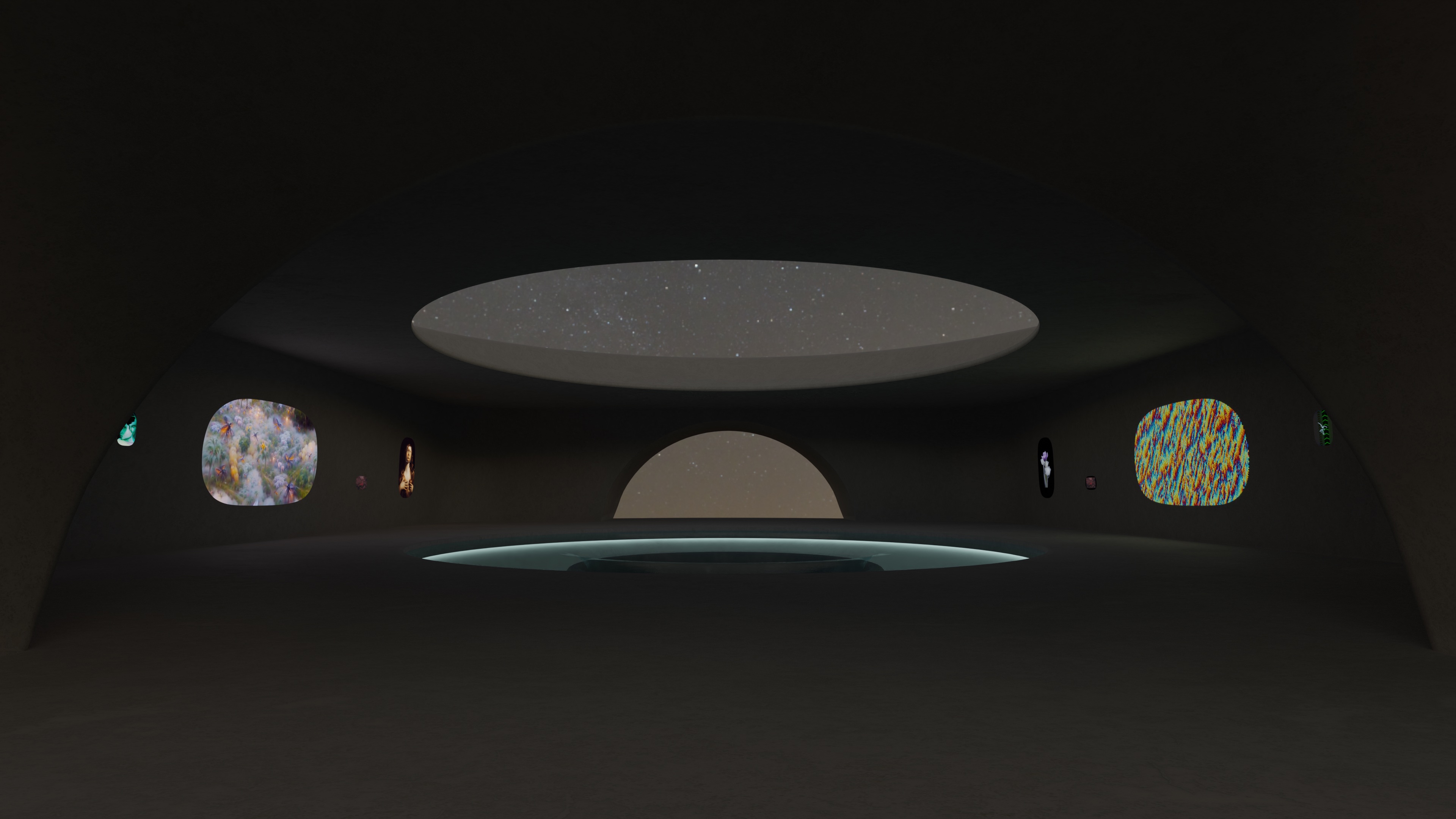 new gallery night time